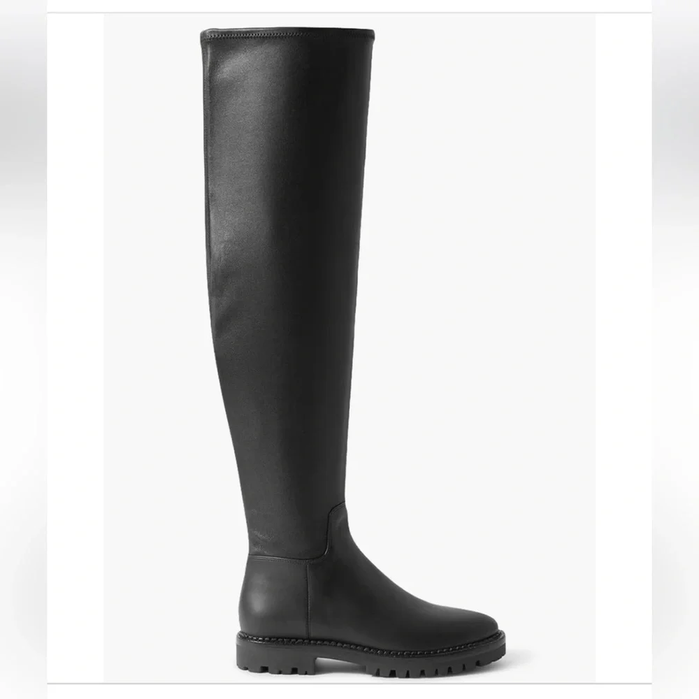 VINCE. Cabria‎ stretch-leather over-the-knee boots Women's 5.5 Black